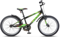 Детский велосипед STELS 20 Pilot-200 VC (11, черный/салатовый) - 