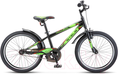 Детский велосипед STELS 20 Pilot-200 VC (11, черный/салатовый)