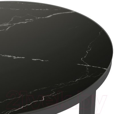 Приставной столик Мебелик Остин (неро/черный)
