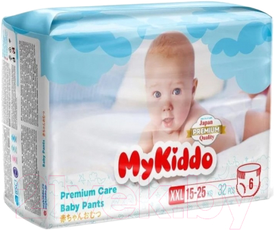 Подгузники-трусики детские MyKiddo Premium XXL 15-25кг (32шт)