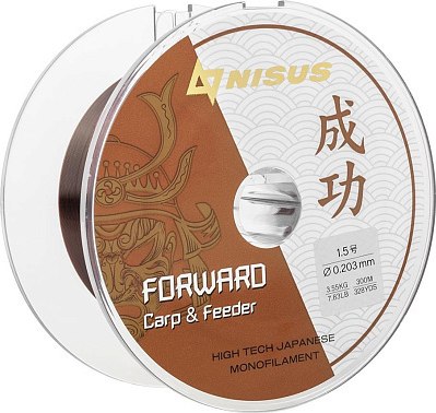 Леска монофильная Nisus Forward Carp&Feeder Brown Nylon N-FCF-0203-300