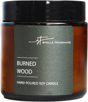 Свеча Stella Fragrance Burned Wood (90г) - 