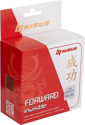 Леска монофильная Nisus Forward Invisible Nylon Transparent N-FI-0203-300