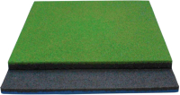 Резиновая плитка Rubtex Standart 500x500x15 (зеленый) - 