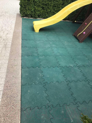 Изображение товара Резиновая плитка Rubtex Puzzle 500x500x20 (красный)