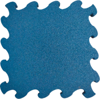 Резиновая плитка Rubtex Puzzle 500x500x20 (синий) - 