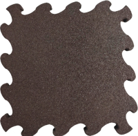 Резиновая плитка Rubtex Puzzle 500x500x30 (серый) - 