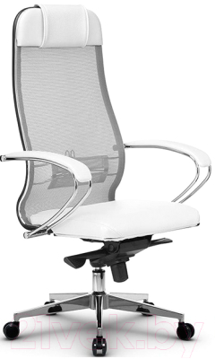 Кресло офисное Metta Samurai Comfort S Infinity (жемчужно-белый/белый/белый)