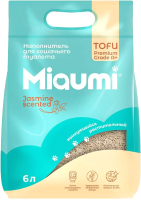 Наполнитель для туалета Miaumi Tofu комкующийся с ароматом жасмина (6л) - 