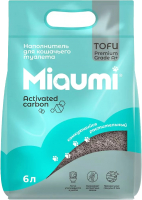 Наполнитель для туалета Miaumi Tofu комкующийся с активированным углем (6л) - 