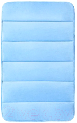 Коврик для ванной Вилина Велюр / 7172 (40x60, голубой)