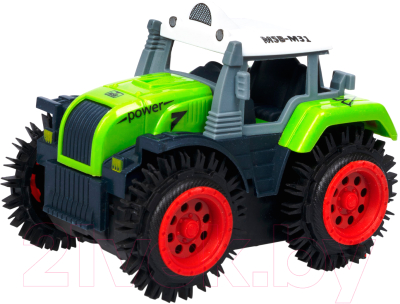 Трактор игрушечный Bondibon Перевертыш / ВВ5887 (зеленый)