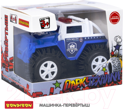Автомобиль игрушечный Bondibon Джип-перевертыш Полиция / ВВ5885