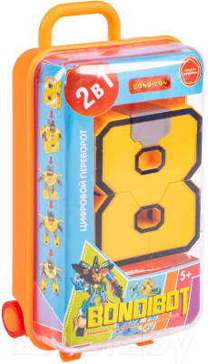Робот-трансформер Bondibon Bondibot Цифра 8 / ВВ5878-В (оранжевый)