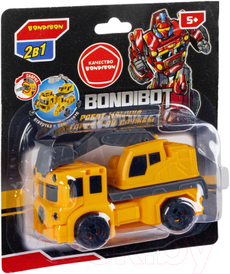 Робот-трансформер Bondibon Bondibot Машина городской службы / ВВ6392 (желтый)