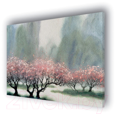 Картина Stamprint Розовые деревья АT041 (90x115см)