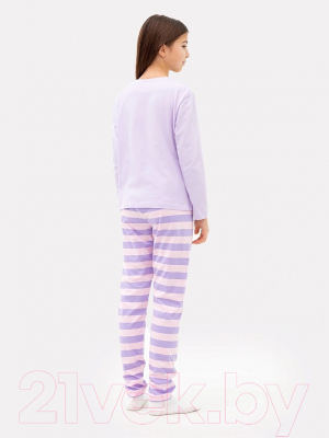 Пижама детская Mark Formelle 567740 (р.98-52, светло-лиловый/розовая полоска)