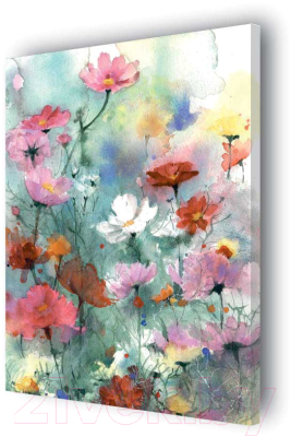 Картина Stamprint Пейзаж цветов АT009 (85x60см)