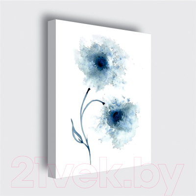 Картина Stamprint Синие цветы 1 TR020 (45x35см)