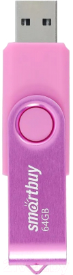 Usb flash накопитель SmartBuy Twist Pink 64GB (SB064GB2TWP)