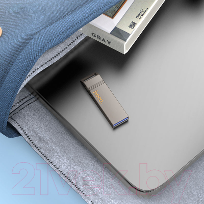 USB flash накопитель Hoco UD13 USB3.2 128Gb (металлик)