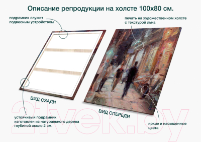 Картина Stamprint Суета 1 АT045 (100x80см)