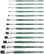 Миниатюра изображения товара Кисть для рисования Tintoretto Emerald Синтетика плоская №12 / 275/12