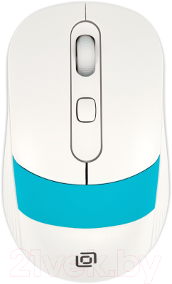Мышь Oklick 310MW (белый/синий)
