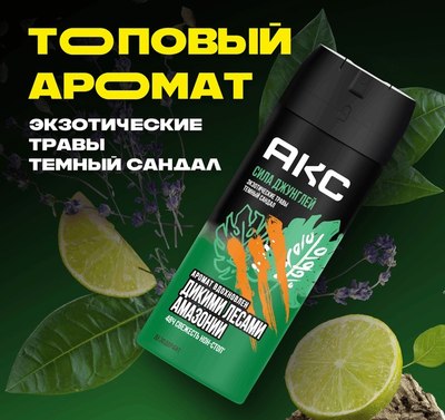 Дезодорант-спрей Axe Сила джунглей (150мл) - 