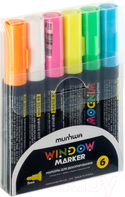 Набор маркеров MunHwa Window / WM-6 (6цв)