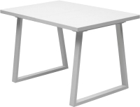 Обеденный стол M-City Вижн 120 / 494M05608 (белый/стекло) - 