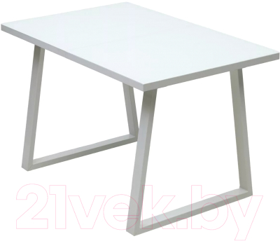 Обеденный стол M-City Вижн 120 / 494M05608 (белый/стекло)