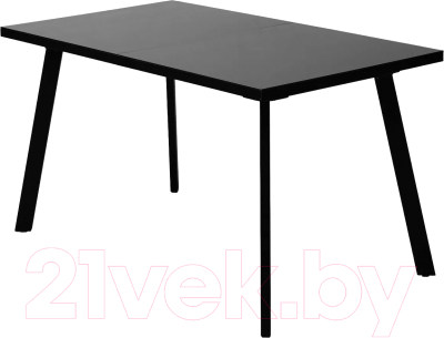 Обеденный стол M-City Форел 140 / 494M05655 (черный/стекло)