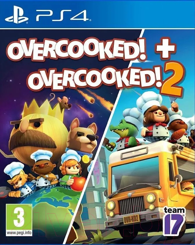 Игра для игровой консоли PlayStation 4 Overcooked + Overcooked 2