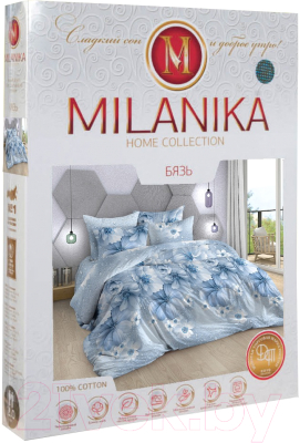 Комплект постельного белья Milanika Космея Евро (бязь)