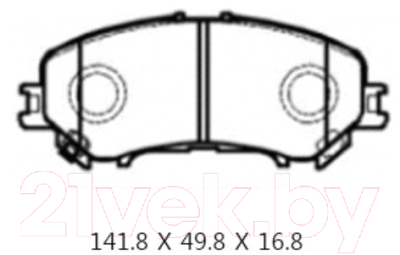 Тормозные колодки HSB HP5382