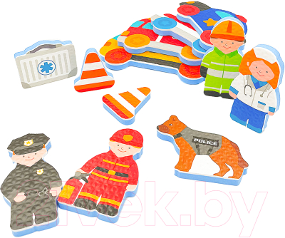 Набор стикеров для ванной Тимоша Дорожный патруль / 70009549