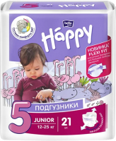 Подгузники детские Bella Baby Happy Junior 12-25кг (21шт) - 