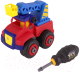 Игрушка-конструктор Pit Stop Building Blocks Кран / PS-2023-2A-4 (красный) - 