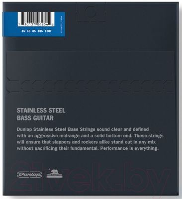 Струны для бас-гитары Dunlop Manufacturing DBS45130