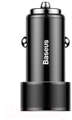 Зарядное устройство автомобильное Baseus Small Screw 3.4А (черный)