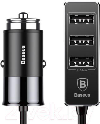 Зарядное устройство автомобильное Baseus Patulous QC 3.0 (черный)
