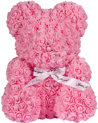 Мишка из роз No Brand Rose Bear / 8003 (40см, светло-розовый)