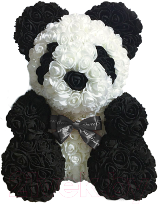 Мишка из роз No Brand Rose Bear / 8011 (40см, панда)