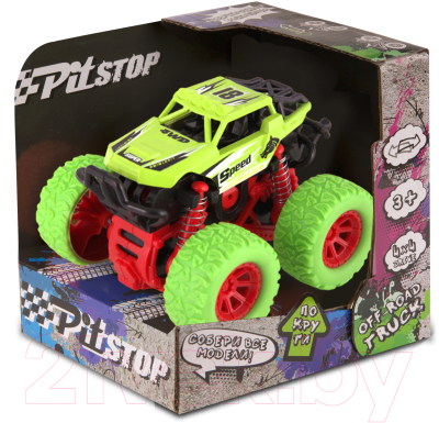 Автомобиль игрушечный Pit Stop Трак Внедорожник / PS-2023-1A-2 (зеленый)