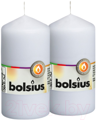 Набор свечей Bolsius 150/58 (2шт, белый)