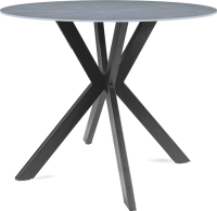 Обеденный стол Signal Talia FI90 (эффект серого мрамора/черный) - 