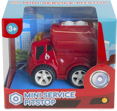 Автомобиль игрушечный Pit Stop Мини-сервис Пожарная водовозка / PS-1908-4-4