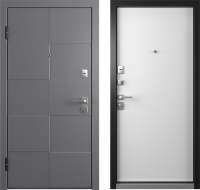 Входная дверь Belwooddoors Модель 10 210x100 левая (графит/Avesta эмаль белый) - 