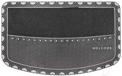 Изображение товара Коврик грязезащитный Akuteks Tekstil Pvc Mat 45x70-PEARL-SILVER-PVCMat